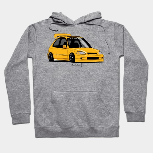 Honda Civic EK Hatch Hoodie by RexDesignsAus